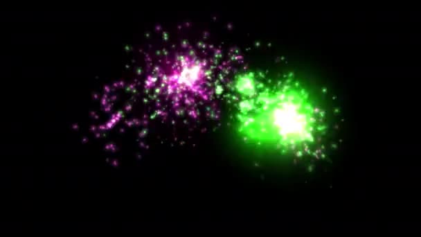 Animace Prvků Fireworks Rozlišení Ultra — Stock video