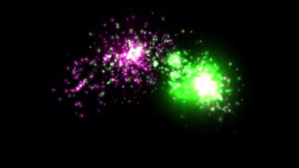 Animazione Con Elementi Fuochi Artificio Risoluzione Ultra — Video Stock