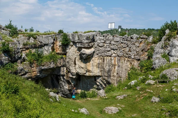 Ponoarele Mehedinti Romania Junio 2020 Puente Los Dioses Podul Lui —  Fotos de Stock