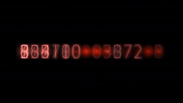 Futuristic Animation Background Numbers Computer Animation — Stock Video