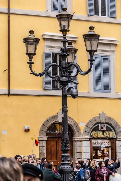Rome Italië December 2019 Vloerlamp Historische Wijk Rome Italië — Stockfoto