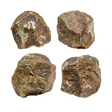 Makro yapı taşı koleksiyonu beyaz arkaplanda izole edildi, (yüksek çözünürlüklü)