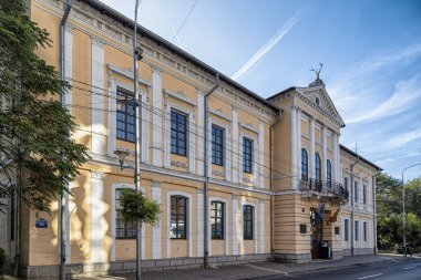 TARGU-JIU, ROMANIA-EPTEMBER 25: İlçe Tarih Müzesi Alexandru Stefulescu 25 Eylül 2020 Targu-Jiu.