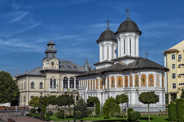 Targu Jiu România Septembrie Clădire Istorică Piața Prefecturii Din Septembrie — Fotografie, imagine de stoc