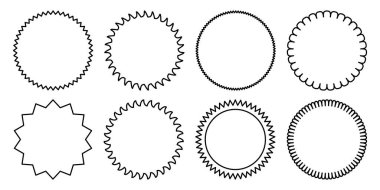 Etiketler, indirim, fiyat veya satış etiketleri için yıldız patlaması etiketleri seti. 