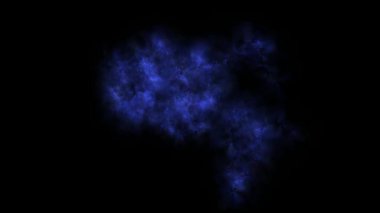 Derin galaksi uzayı arka planı. Film reklamları ve filmler için 4K animasyon.