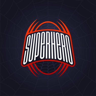 Süper kahraman güç tam tipografi baskı, t-shirt grafik uzun bir mektup ve geometrik tarzı.