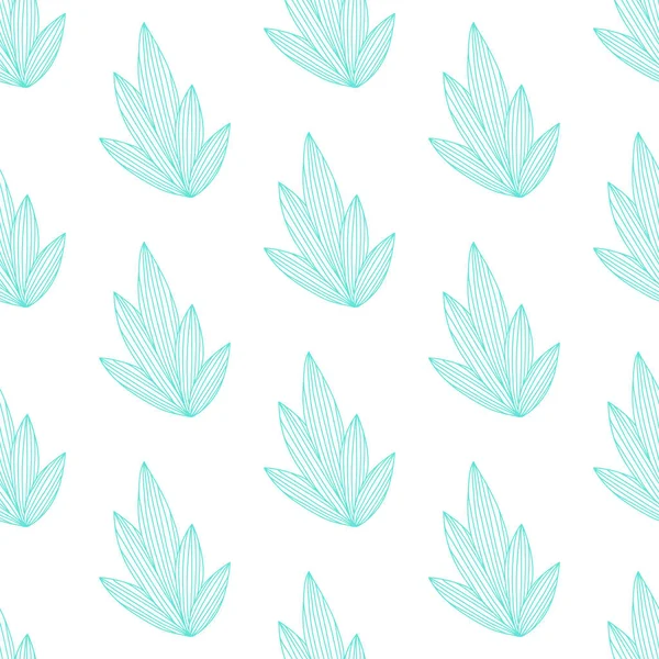 Hand draw seamless doodle pattern with flower line, great design for any purposes. Textile ornament Wedding and romantic ornament.