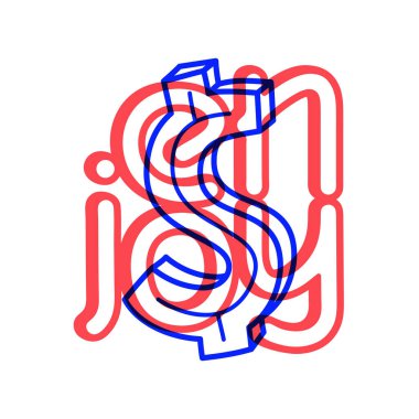 Elle çizilmiş doodle iş doları banknot simgesi tasarım. İş nakit yönetimi