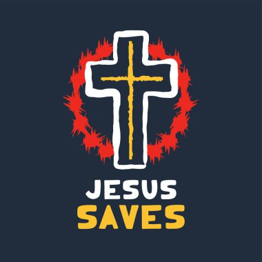 İsa dini yazı fırça illüstrasyon sanat tasarım fo kaydeder