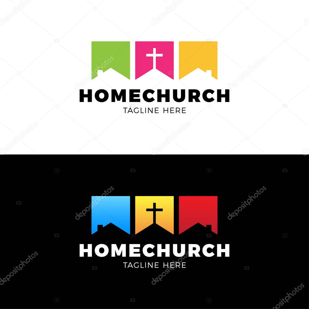 Template christian logo, emblem for school, college, seminary, c