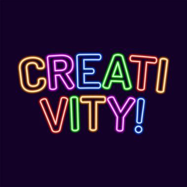Yaratıcılık yazı Neon yazı tipi 80s metin harfi kızdırma ışık Retro 