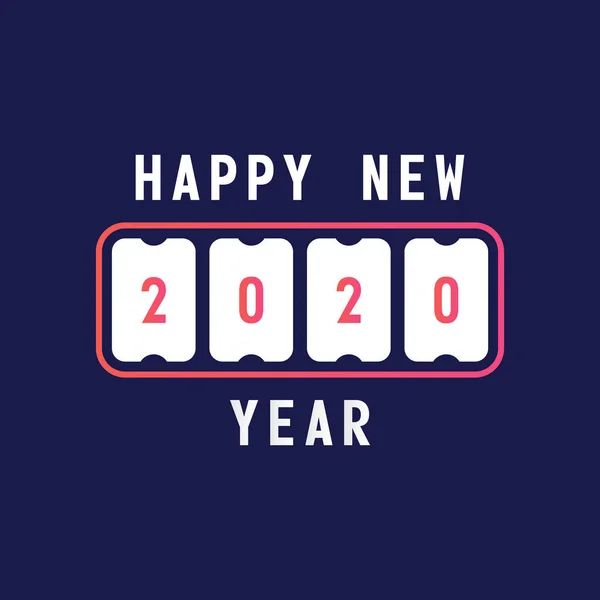 Szczęśliwego nowego roku z 2020 tablicy wyników. koncepcja Flipboard Numeri — Wektor stockowy