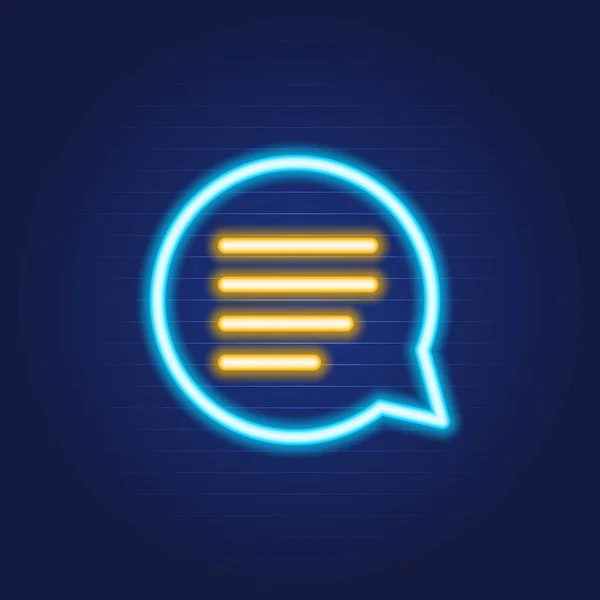 Chat bolha telefone simples luminoso neon esboço colorido ícone em —  Vetores de Stock