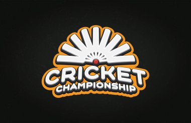 Modern profesyonel Tipografi kriket spor süper kahraman tarzı ve