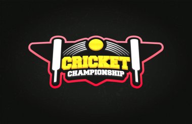 Modern profesyonel Tipografi kriket spor süper kahraman tarzı ve