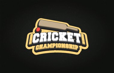 Modern profesyonel Tipografi kriket spor süper kahraman tarzı ve