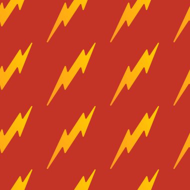 Soyut vektör sarı pürüzsüz gök gürültüsü desenli düz dizayn