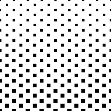 Beyaz arkaplanda siyah karelerin geometrik deseni. Bir yönde pürüzsüz..