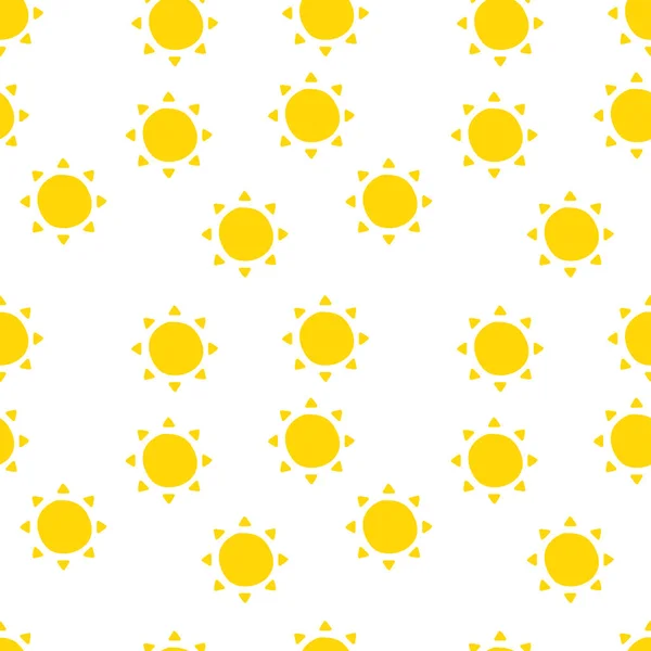 Patrón Sol Para Verano Fondo Vectorial — Vector de stock