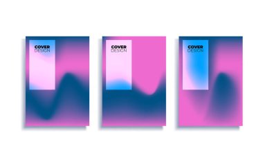Canlı gradyan arkaplan dizayn şablonları. Modern moda tasarım. Pankartlar, afişler, el ilanları, sunumlar, kapaklar ve raporlar için uygulanabilir. Vektör çizimi. Bölüm 10.