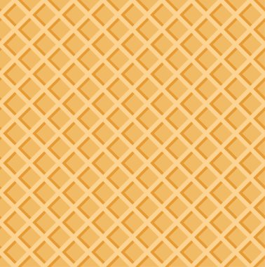 Kıtır waffle 'lar yaz desenli dikişsiz dokular. EPS 10 vektör çizimi
