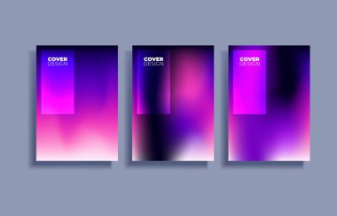 Canlı gradyan arkaplan dizayn şablonları. Modern moda tasarım. Pankartlar, afişler, el ilanları, sunumlar, kapaklar ve raporlar için uygulanabilir. Vektör çizimi. Bölüm 10