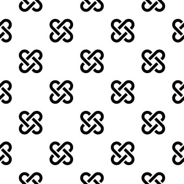 Geometrik desen. Kusursuz vektör arkaplanı. Siyah ve beyaz doku.