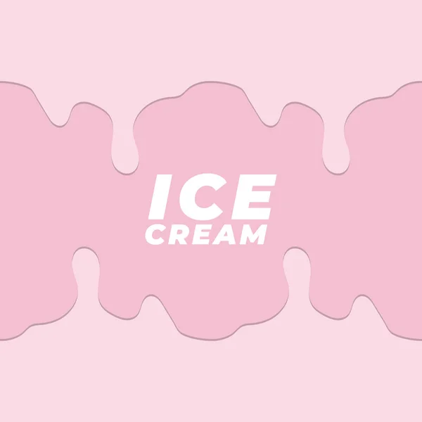 Goteo Helado Rosa Que Fluye Fondo Arte Vectorial Ilustración — Archivo Imágenes Vectoriales