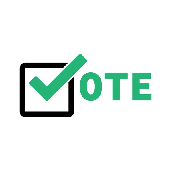 Voto Icona 2020 Con Voto Simbolo Elettorale 2020 Isolato — Vettoriale Stock