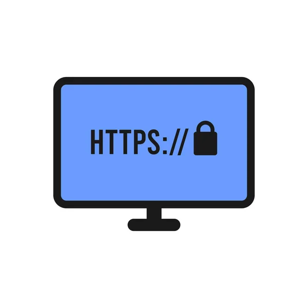 Protocolo Https Sitios Web Seguros Seguros Internet Certificado Ssl Para — Archivo Imágenes Vectoriales