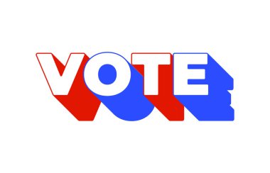 Vatansever 2020 oy pusulası. 2020 ABD başkanlık seçimi. ABD 'nin tipografik bayrağı