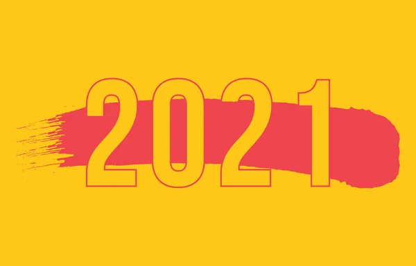 2021 New Year Happy New Year 2021 New Year Happy — Stock Vector