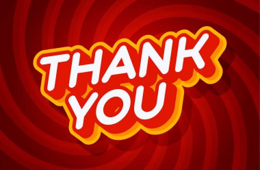 3d tip ve retro kavram girdap kırmızı arkaplan illüstrasyonlu kırmızı ve sarı metin efekti şablonu.