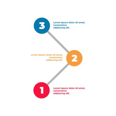 Modern iş adımları başarı grafikleri ve grafik seçenekleri pankartıdır. Vektör illüstrasyonu modern tasarım şablonu.