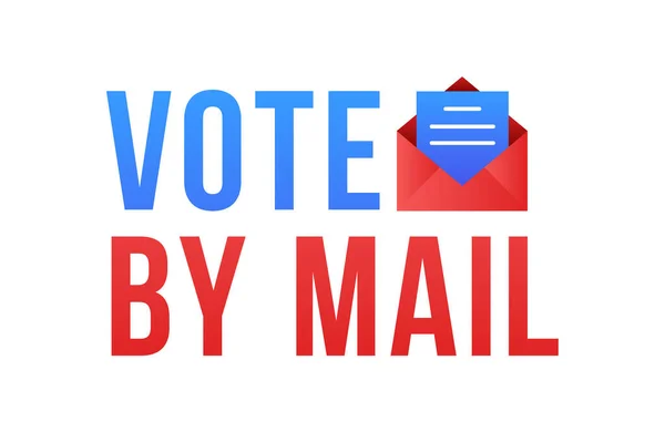 Ψηφίστε Μέσω Ταχυδρομείου Διανυσματική Απεικόνιση Μείνετε Ασφαλή Έννοια 2020 Ηνωμένες — Διανυσματικό Αρχείο