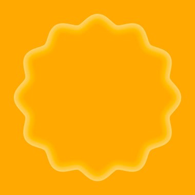 Işıldayan rozet çerçevesi. Modern grafik projeleri için içsel ışıltılı, asgari vektör trend tasarım öğesine sahip soyut minimal çerçeve.