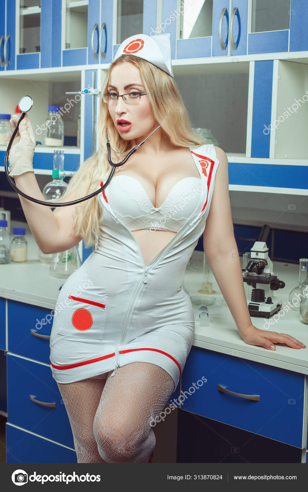 Nurse with big tits