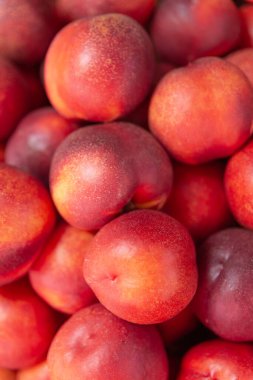 Taze taze nekktarinler. Meyve arkaplanı