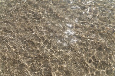 Parlak doğal su arka planı. Saf deniz suyu..