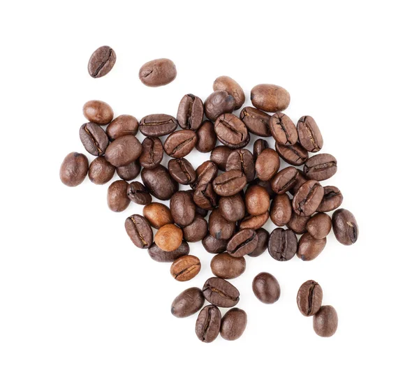 Kahve Çekirdekleri Beyaz Arka Planda Izole Edilmiş Kilo Vermek Için — Stok fotoğraf