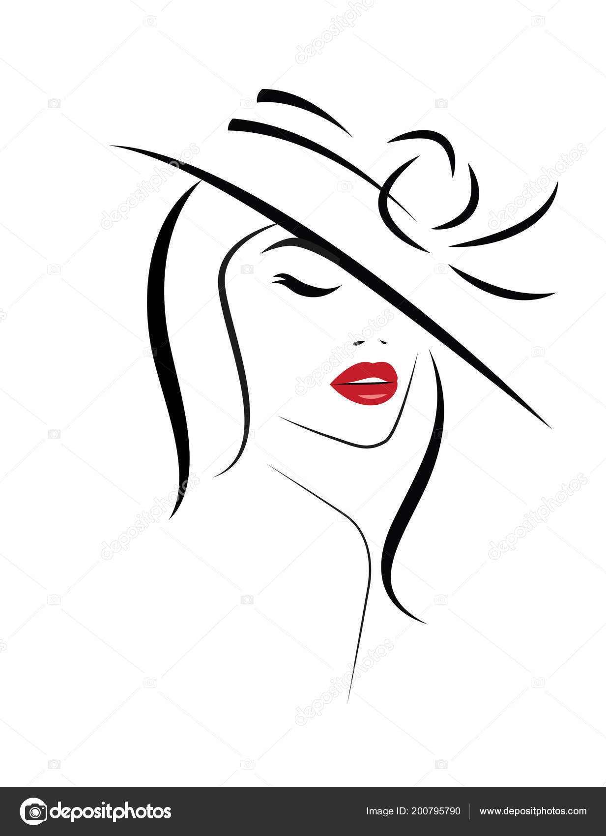 Logo Woman Long Hair Vector Stock Vector Image by ©Lagodka #200795790 Logo Woman Long Hair Vector Stock Vector Image by ©Lagodka #200795790