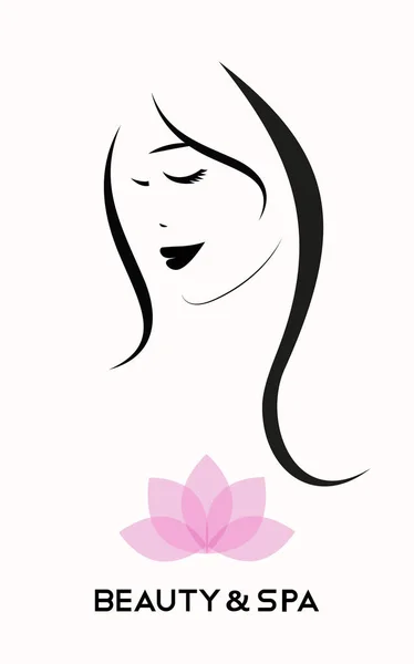 Logo vettoriale per spa e salone di bellezza — Vettoriale Stock