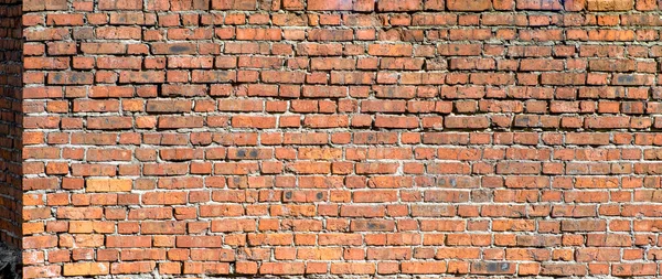 Texture Old Wall Red Bricks Background — Stock Photo, Image
