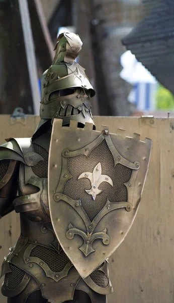 Vieja Armadura Militar Casco — Foto de Stock