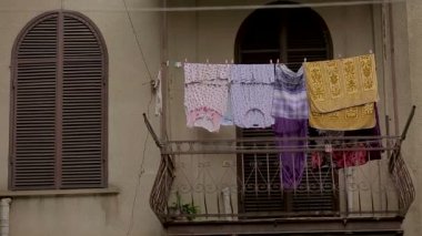 Balkon, şehir, sessiz district, ödev zavallı alanlarında kurutma bez