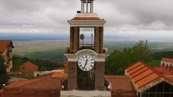 Traditionele Huizen Kleine Gezellige Straatjes Sighnagi Vastgoed Architectuur — Stockvideo