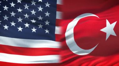Amerika Birleşik Devletleri ve Türkiye'de el sıkışma, Uluslararası dostluk, arka plan bayrak