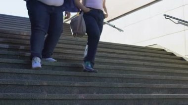 Şişko çift yürüyen merdivenlerde, obezite, anketler ve istatistikler küresel sorun