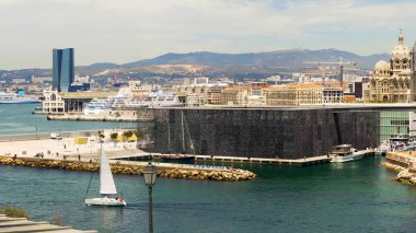 Müze Avrupa ve Akdeniz Medeniyetleri Marseille pier yakınındaki